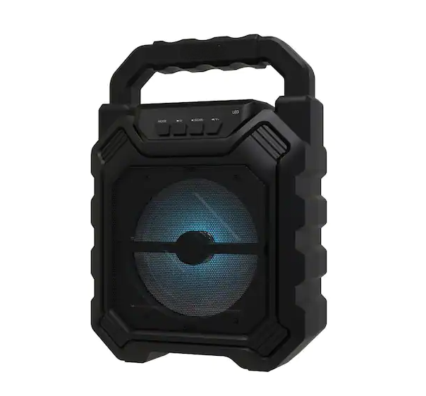 Portable Rugged Bluetooth Speaker with Dynamic LED Light