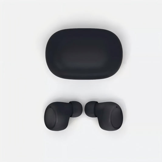 Compact True Wireless Earbuds with Portable Charging Case