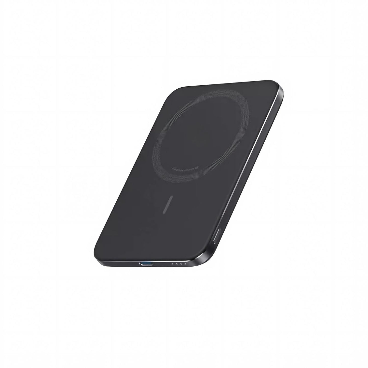 Slim Magnetic Wireless Power Bank with Snap-On Charging